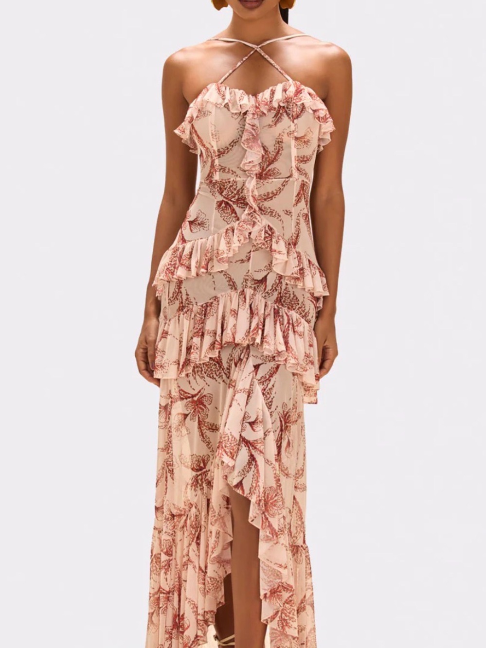 NWT PatBO Sunset Maxi Dress Runway S25